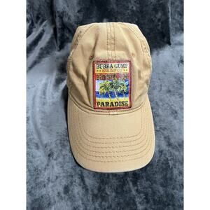 Bubba Gump Shrimp Co Lost in Paradise Hat Monterey Tan Cotton Cap Adjustable